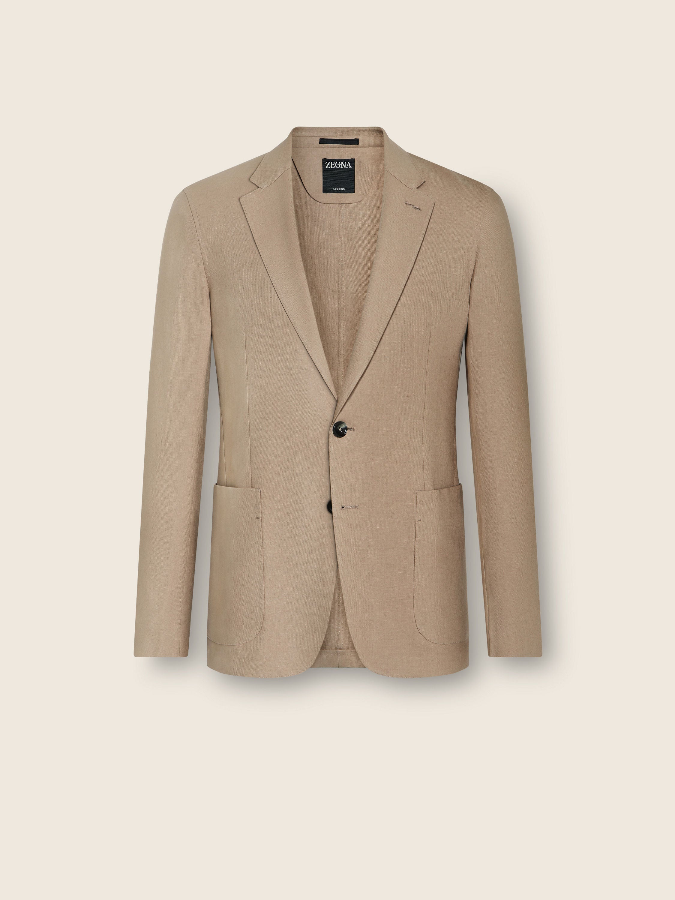 Zegna Light Beige Oasi Lino Jacket