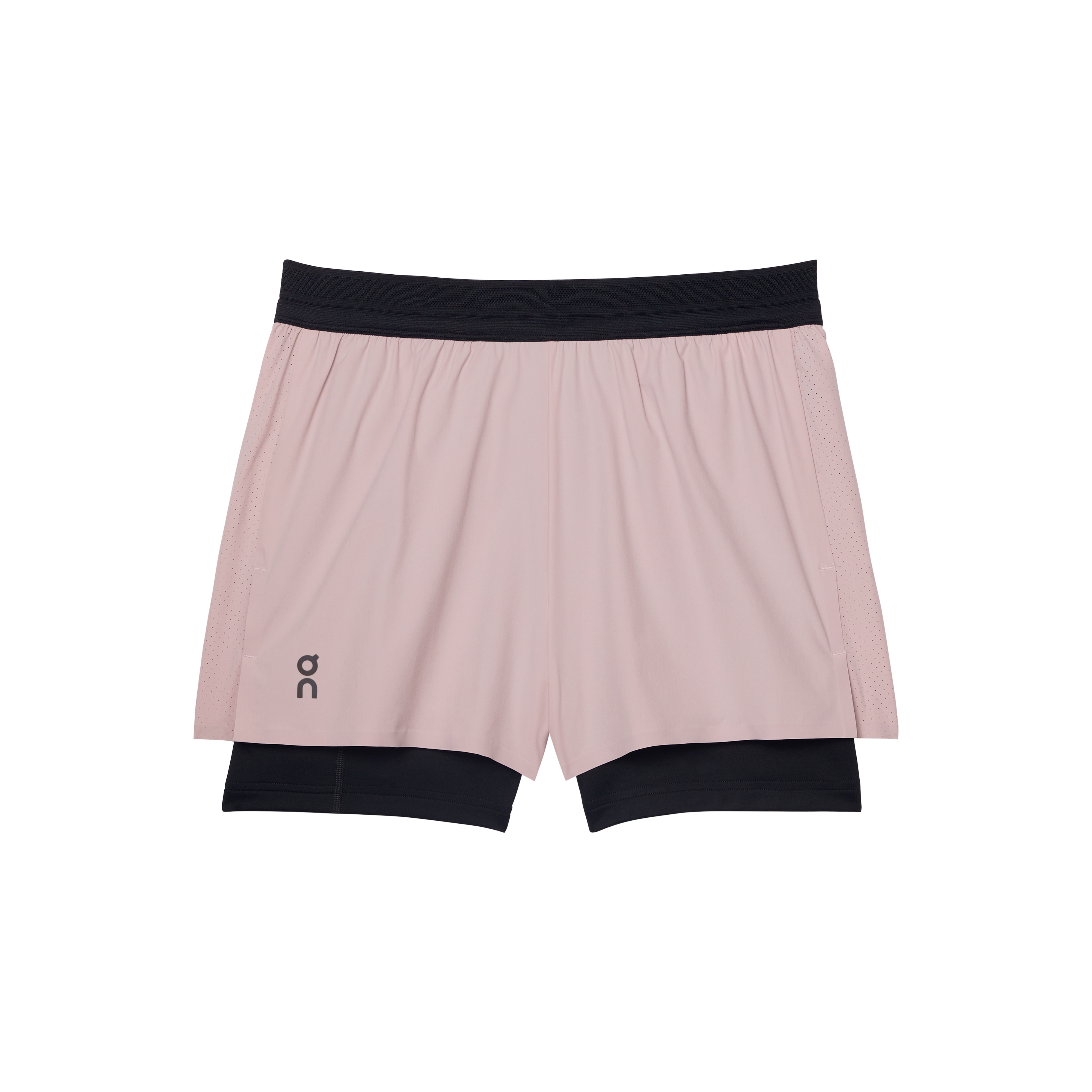 on 3" performance 2/1 shorts Mauve | Black (Women's)