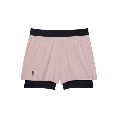 on 3" performance 2/1 shorts Mauve | Black (Women's)