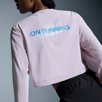 On Train Long-T Crop Graphic Mauve (Women'S)