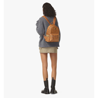 MCM Stark Side Studs Backpack in Visetos