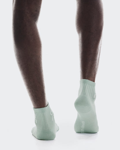 On Logo Sock Mid 3P Wash | Navy