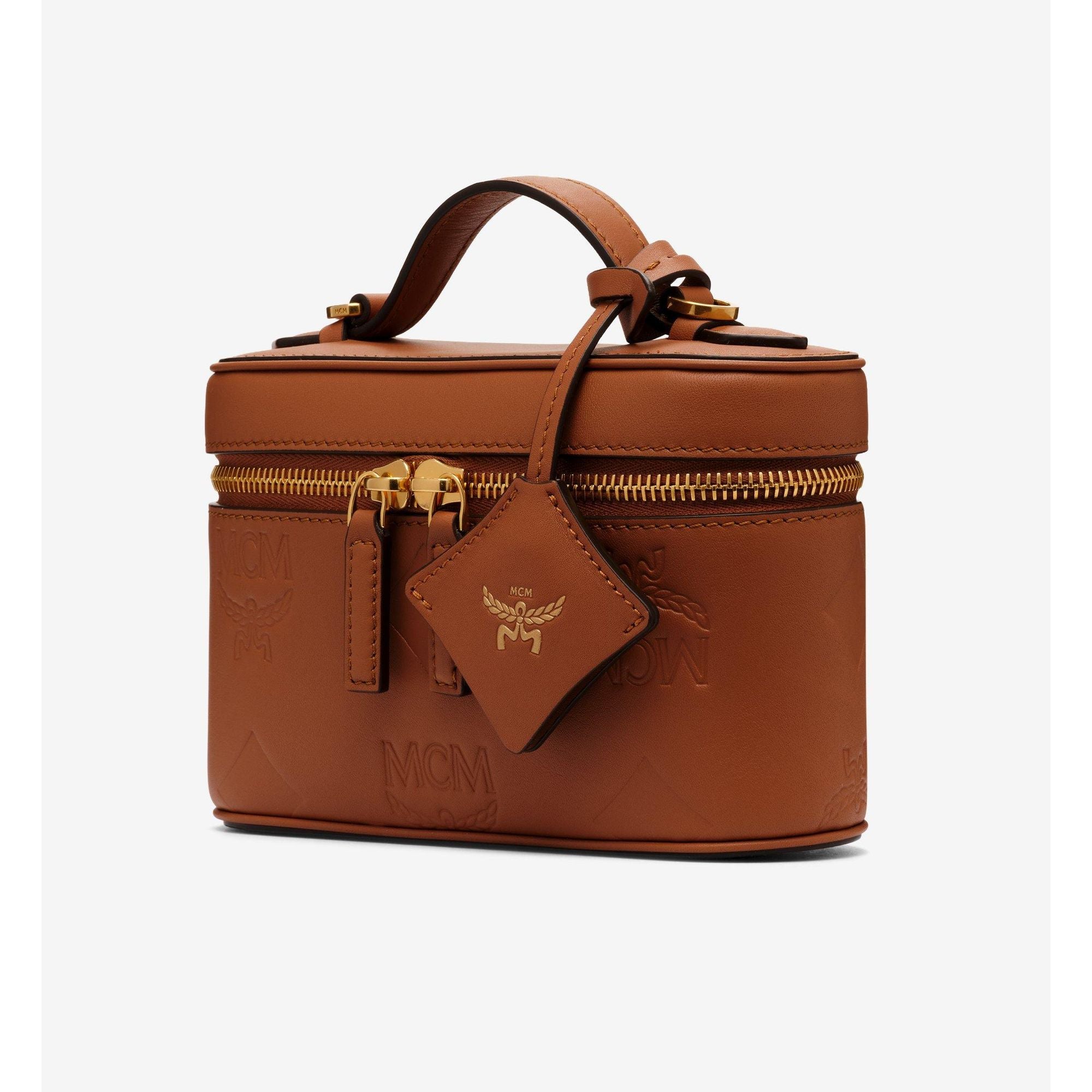 MCM Aren Vanity Case in Maxi Monogram Leather