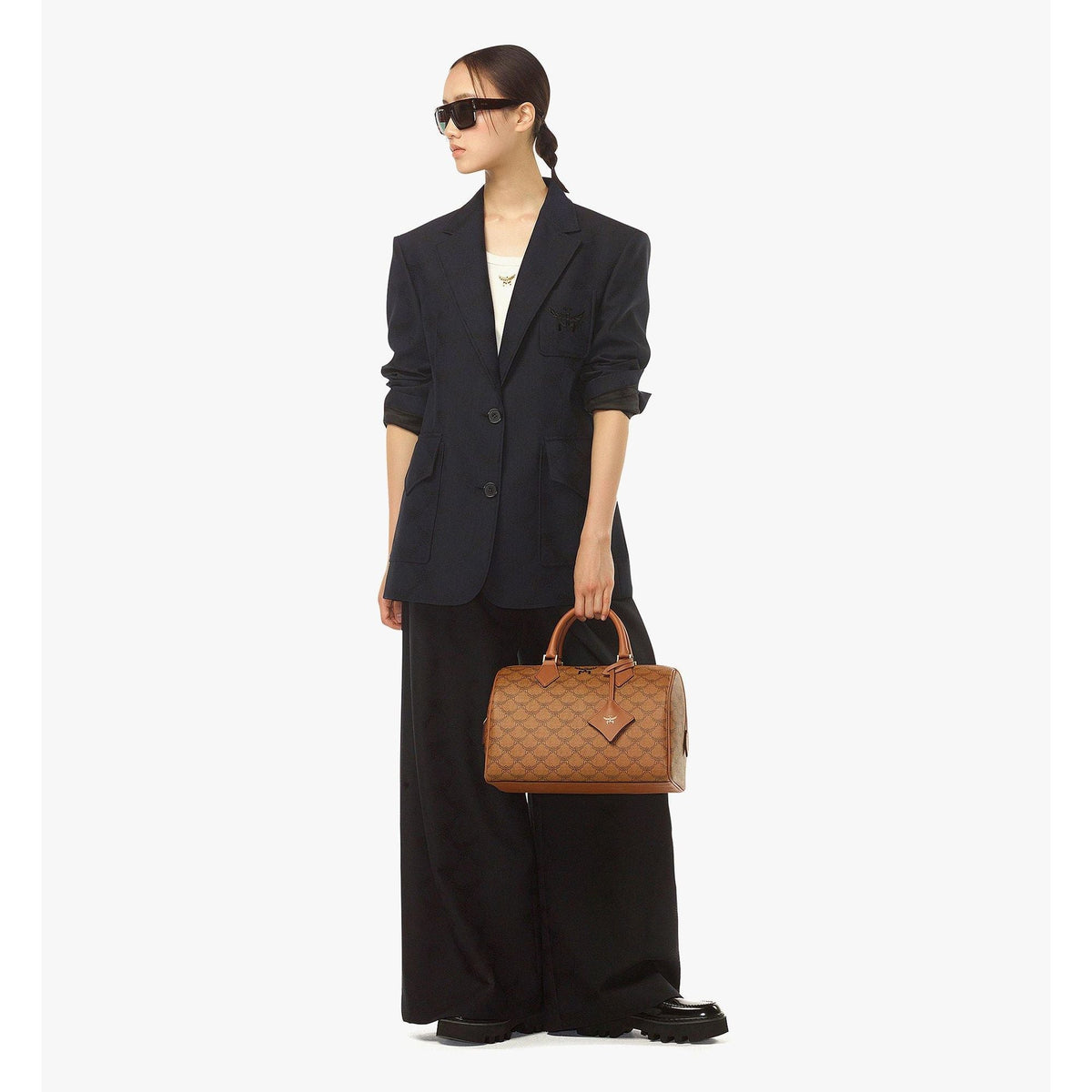 MCM Ella Boston Bag In Lauretos