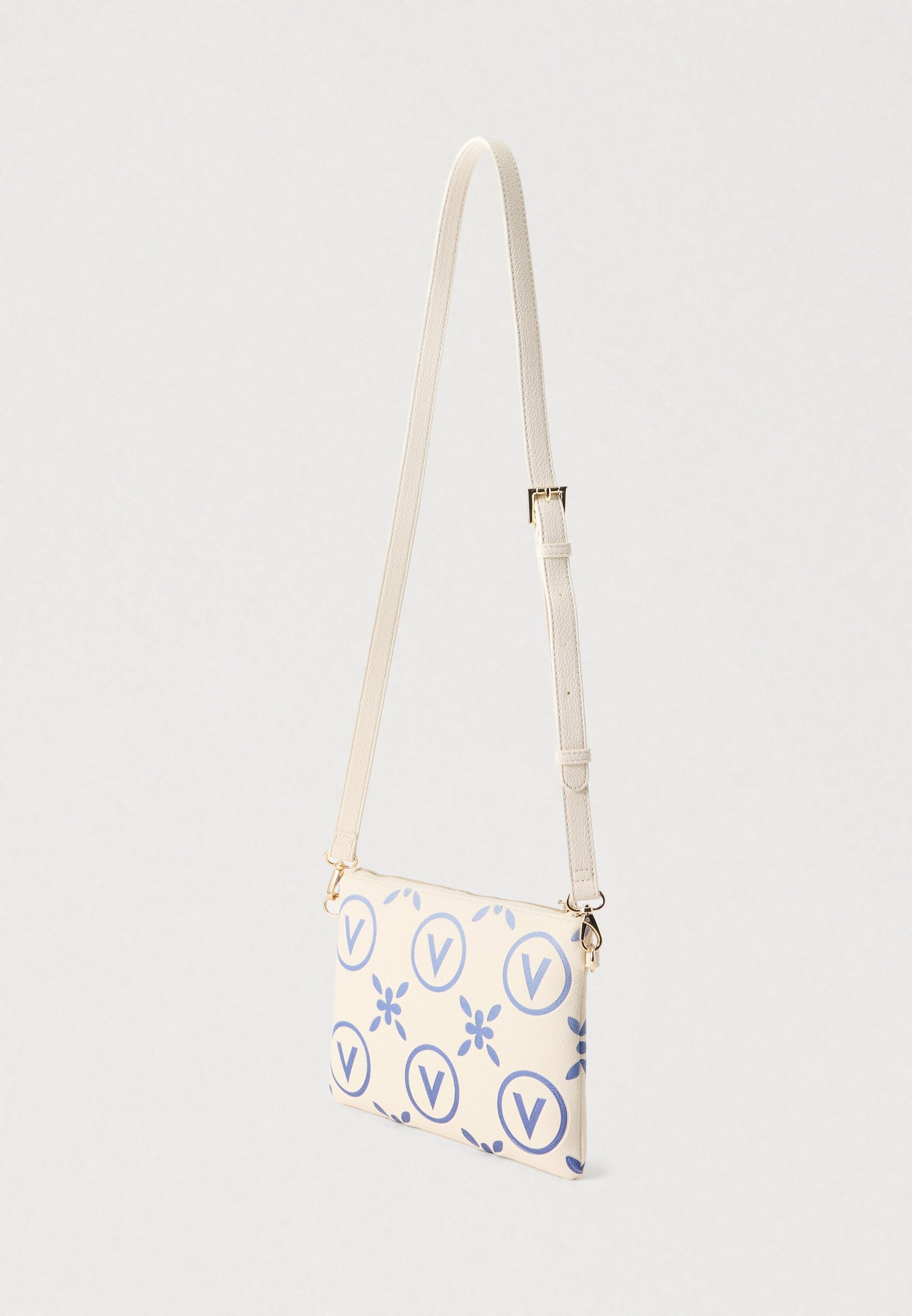 Valentino Bags Samba Re Print - Cross Body Bag - Ecru/Bluette