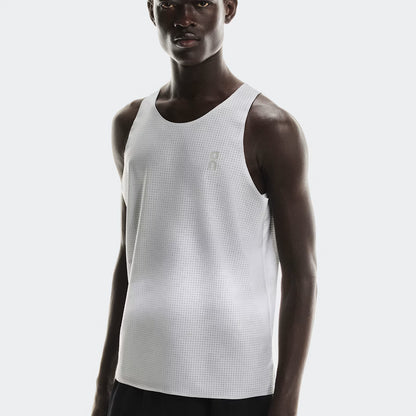 On Pace Tank Glacier | White