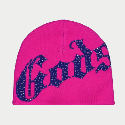 Godspeed Og Logo Studded Beanie (Fuchsia Pink)