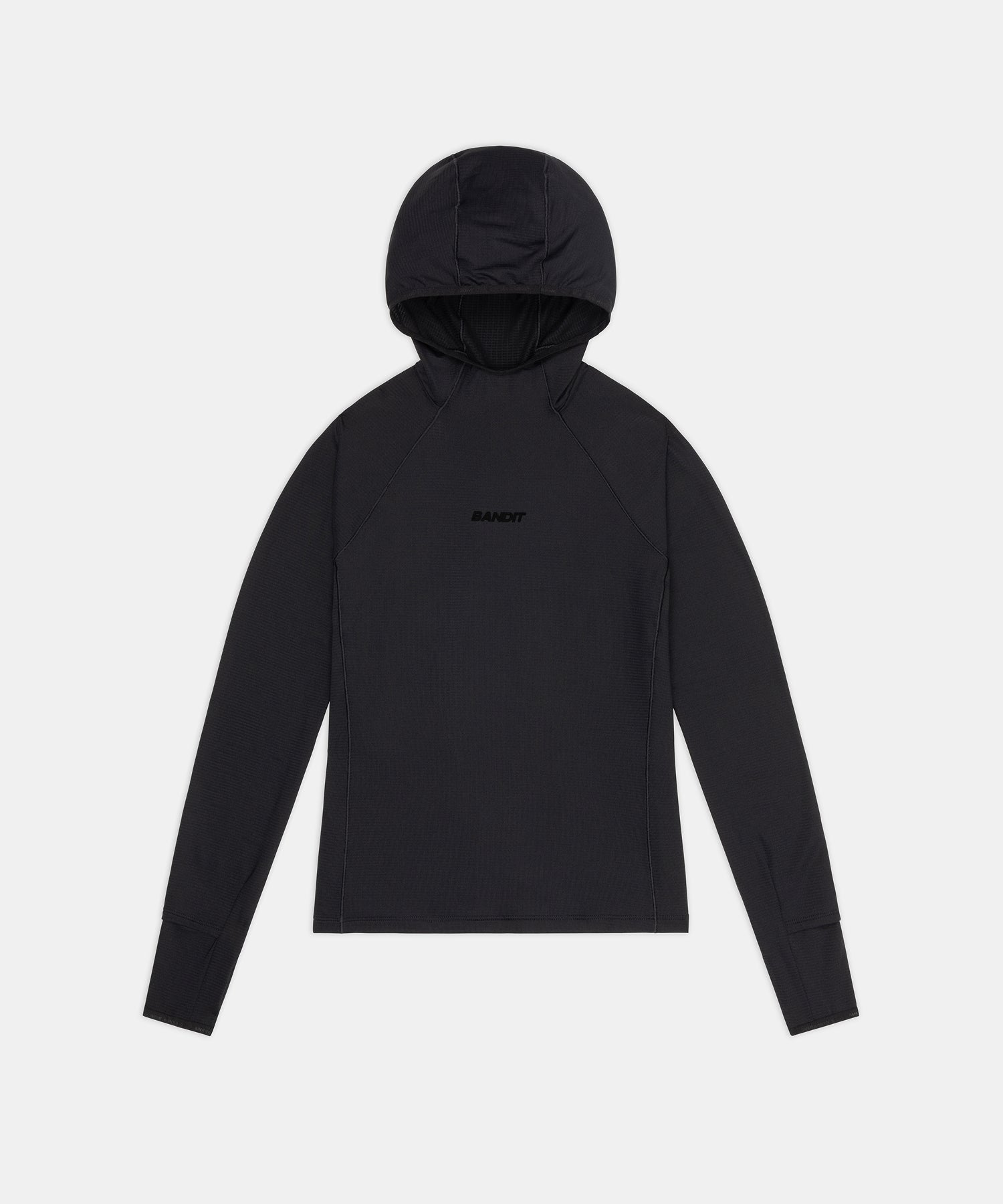 Bandit Womens Auragrid Hooded Performance Top Black