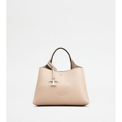 Tods Bag In Leather Micro Pink Brown