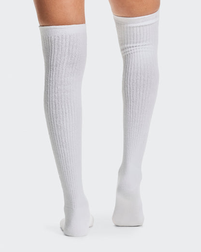 On Terry Sock Knee High White