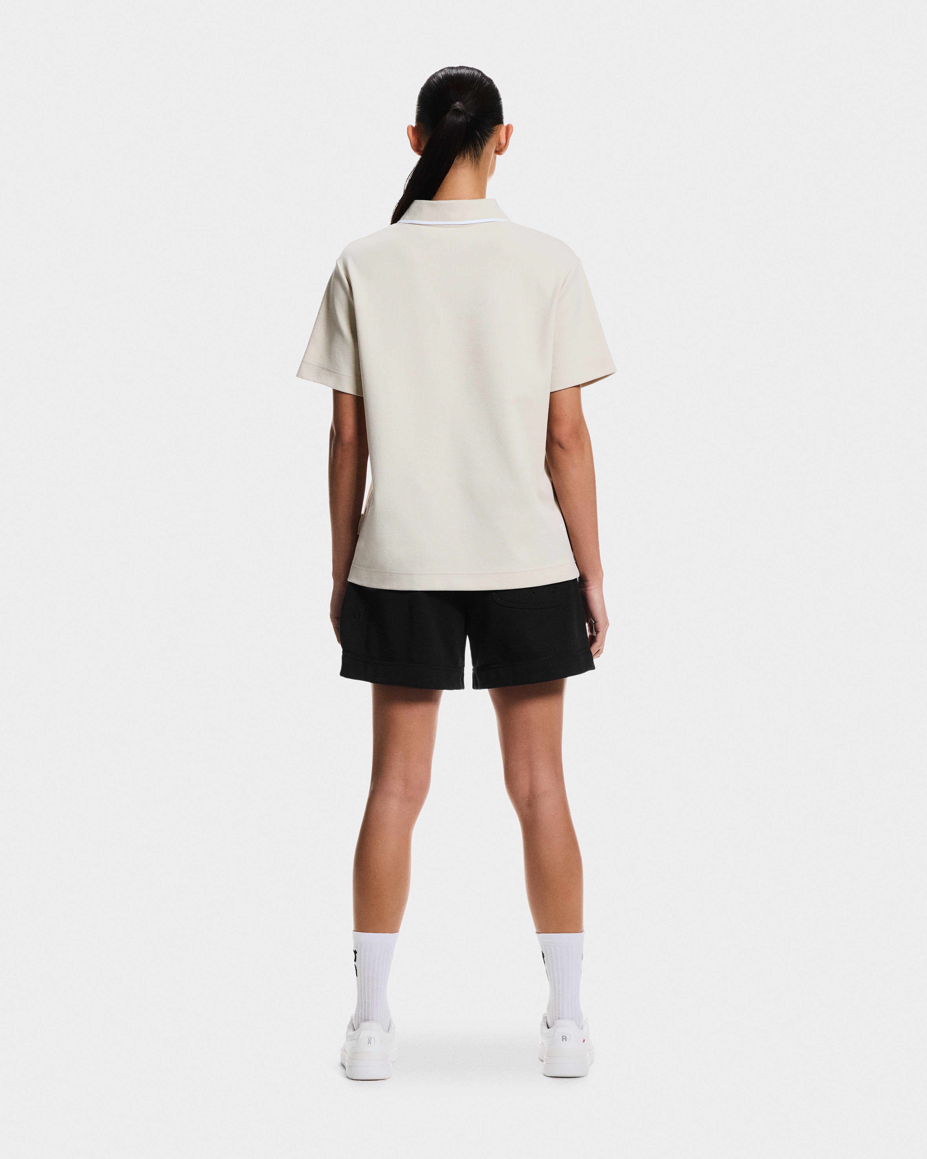 On Courtside Polo Sand | White (Women'S)