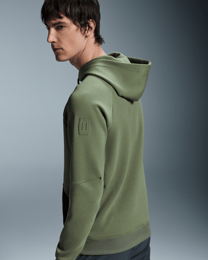 on hoodie Taiga