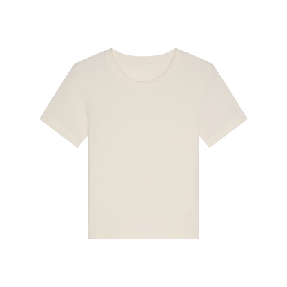 On All-Day Ribbed T-Shirt Ivory (Women'S)