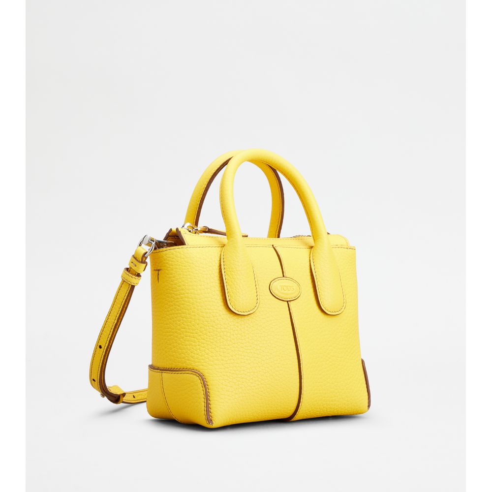 Tods Di Bag In Leather Mini Yellow