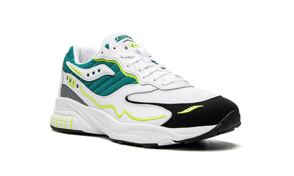 Saucony 3D Grid Hurricane White Green Lime