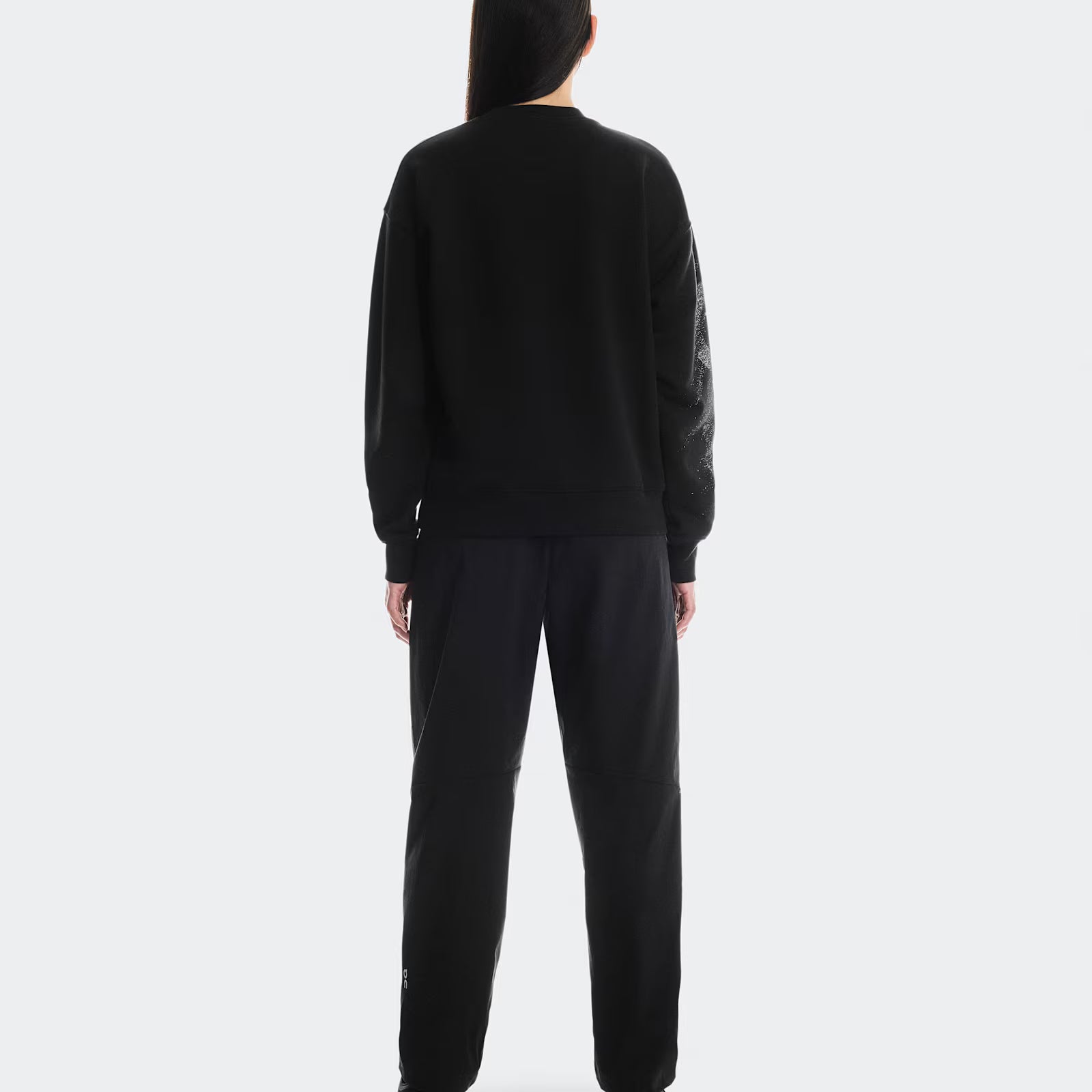 On Club Crew Graphic Black | Olive (Women'S)