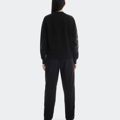 On Club Crew Graphic Black | Olive (Women'S)