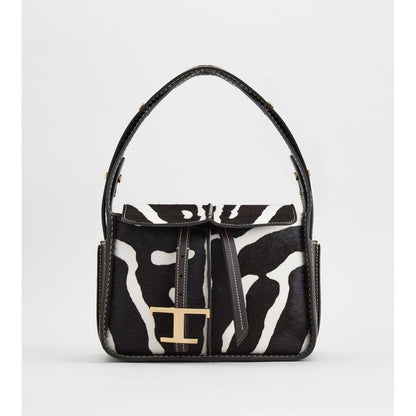 Tods Leather Bag Mini Brown White