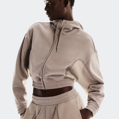 On Club Cropped Hoodie Fka Cinder | Desert (Women'S)