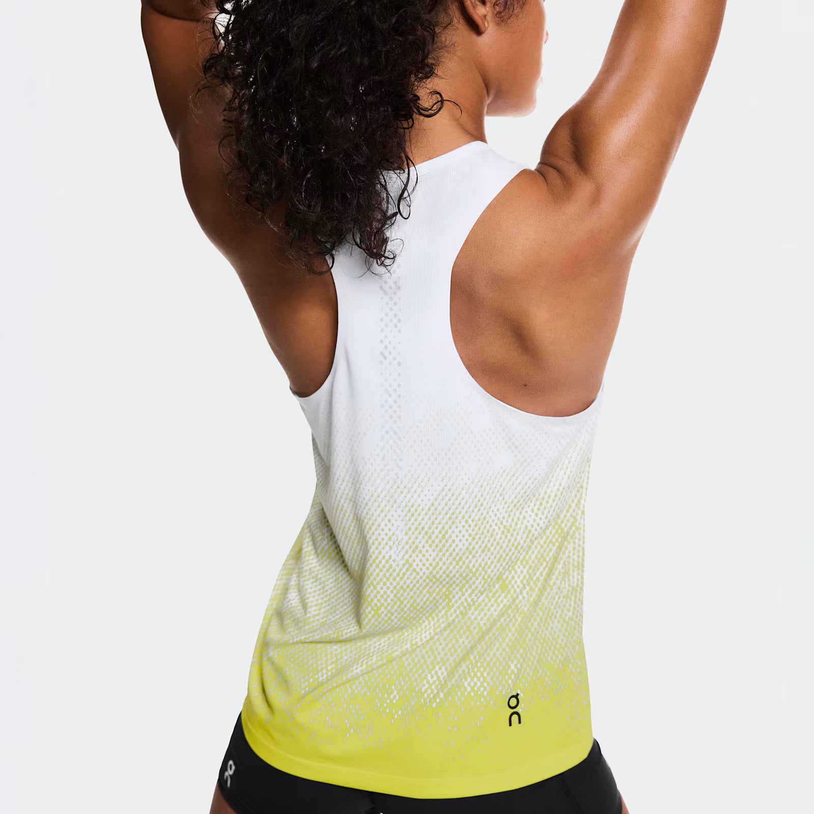 On Zero Singlet White | Lime (Women'S)