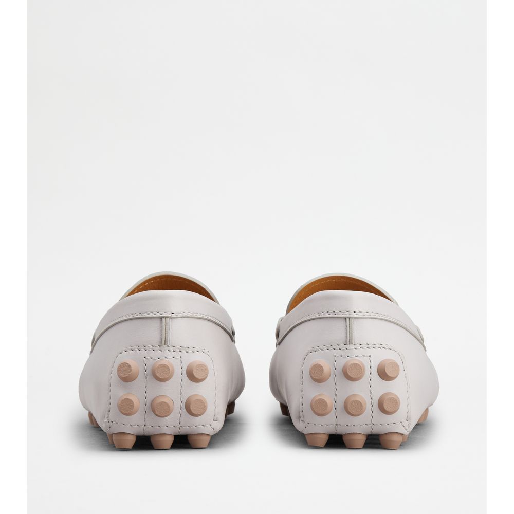 Tods Gommino Bubble In Leather Grey Womens
