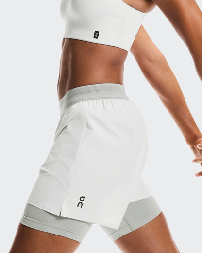 On 3" Performance 2/1 Shorts Iceberg | Tin (Women'S)