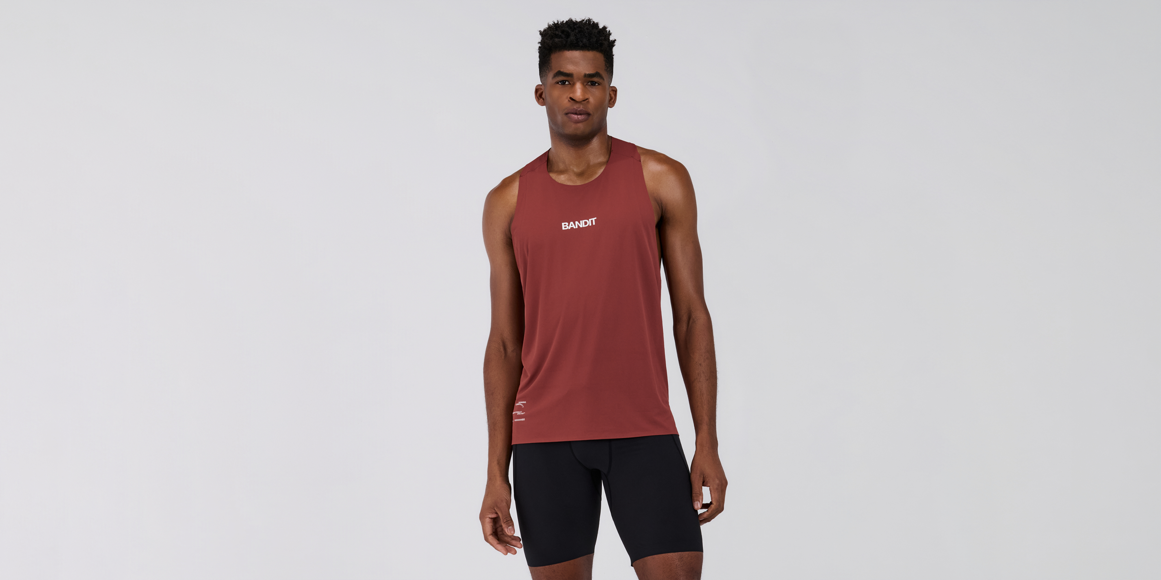 Bandit Mens Specter Race Singlet Mahogany