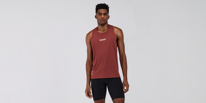 Bandit Mens Specter Race Singlet Mahogany