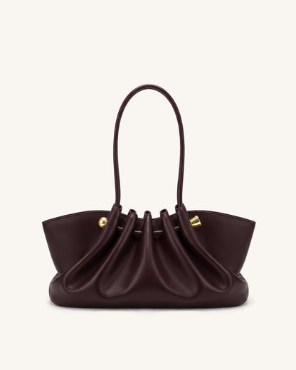 Jw Pei Naomi Gathered Long Handle Shoulder Bag Deep Burgundy
