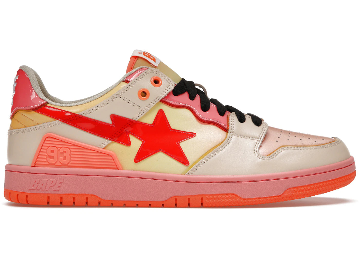 a bathing ape bape sk8 sta orange