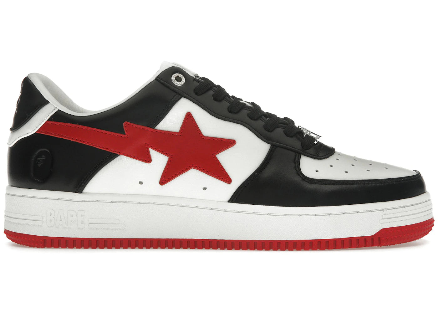 a bathing ape bape sta #3 m2 white black red