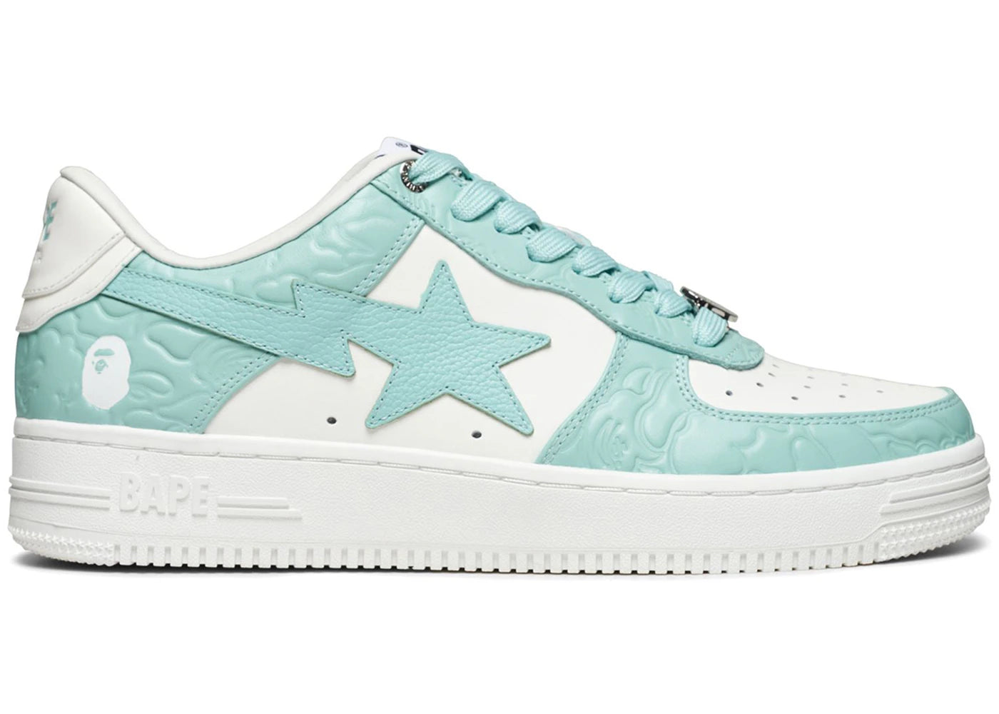 a bathing ape bape sta #4 linecamo white sax