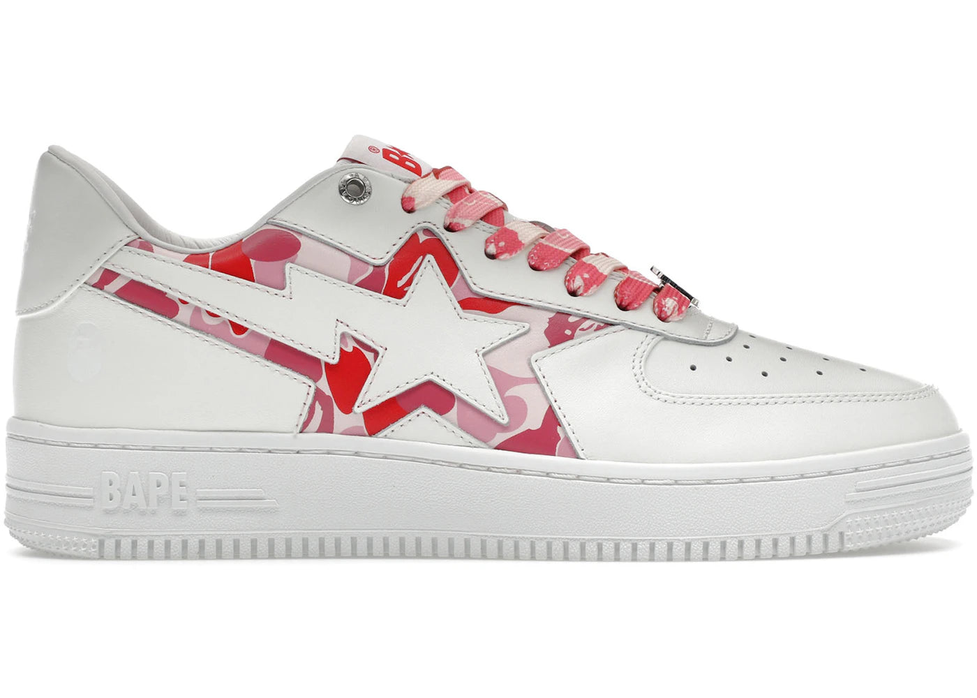 a bathing ape bape sta icon abc camo pink
