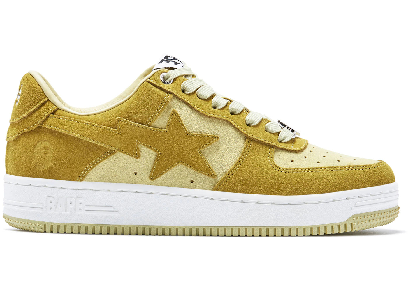 a bathing ape bape sta suede yellow (2022)