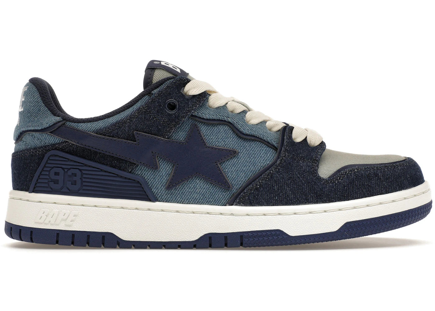 A Bathing Ape Sk8 Sta Indigo Denim