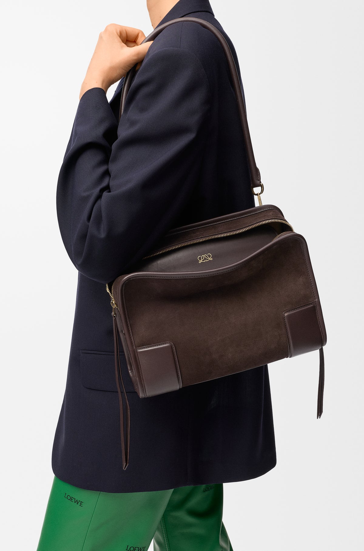 Loewe Medium Amazona 180 bag in suede