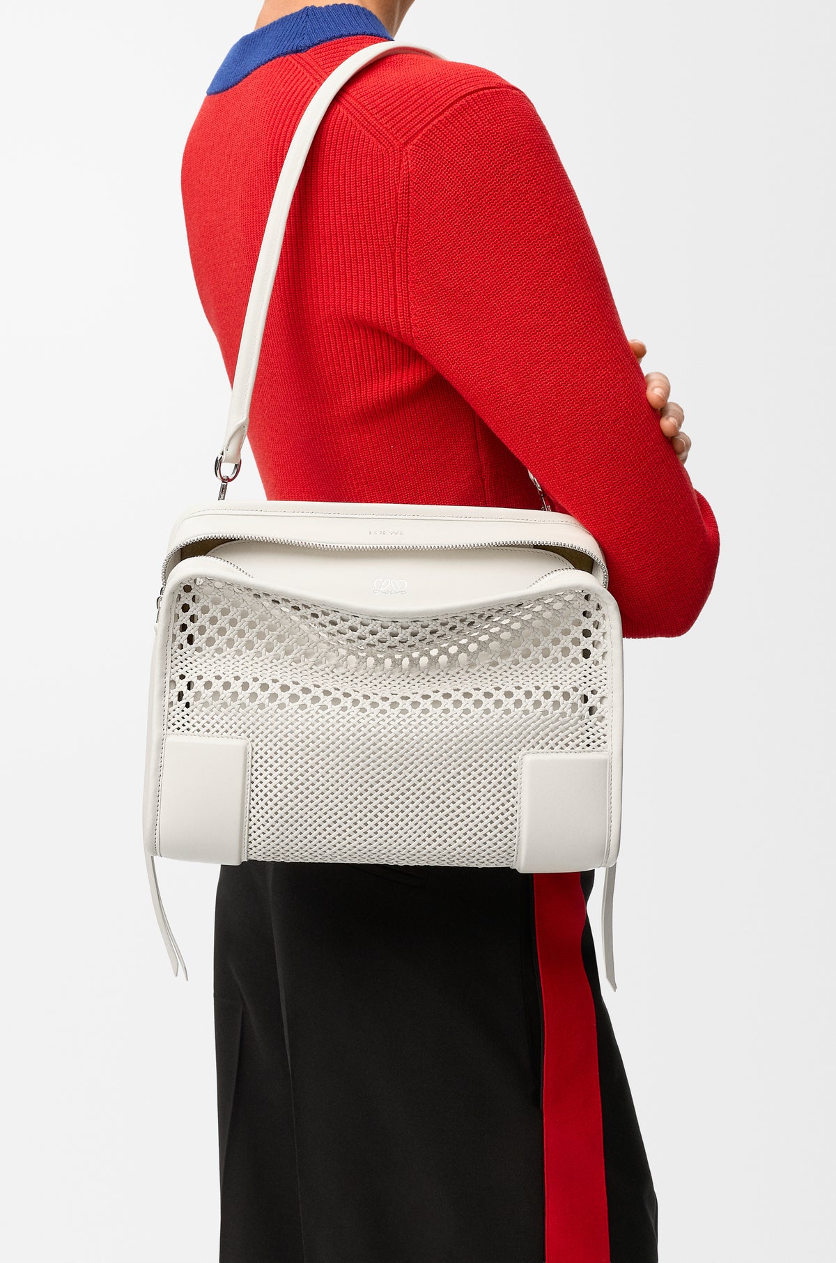 Loewe Medium Amazona 180 bag in woven calfskin
