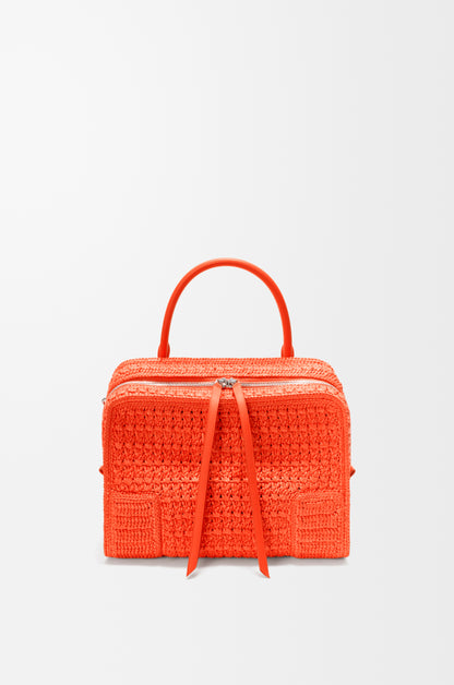 Loewe Medium Amazona 180 Lazy Crab bag in raffia crochet