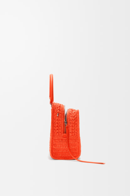 Loewe Medium Amazona 180 Lazy Crab bag in raffia crochet