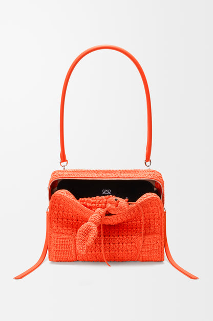 Loewe Medium Amazona 180 Lazy Crab bag in raffia crochet