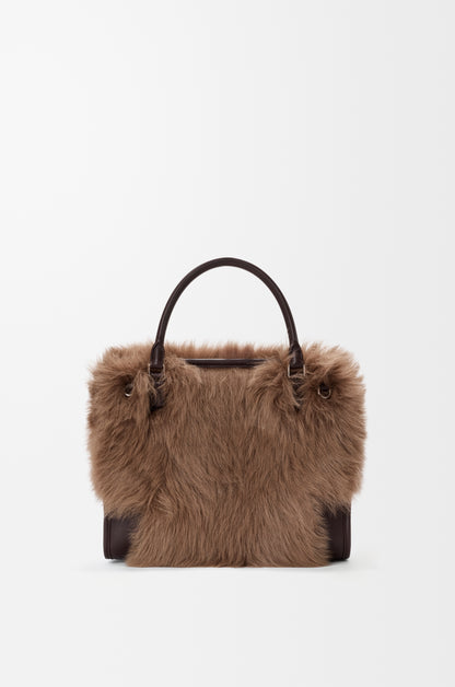 Loewe Medium Amazona 180 bag in soft calfskin and shearling