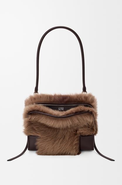 Loewe Medium Amazona 180 bag in soft calfskin and shearling
