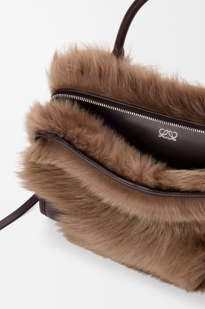 Loewe Medium Amazona 180 bag in soft calfskin and shearling