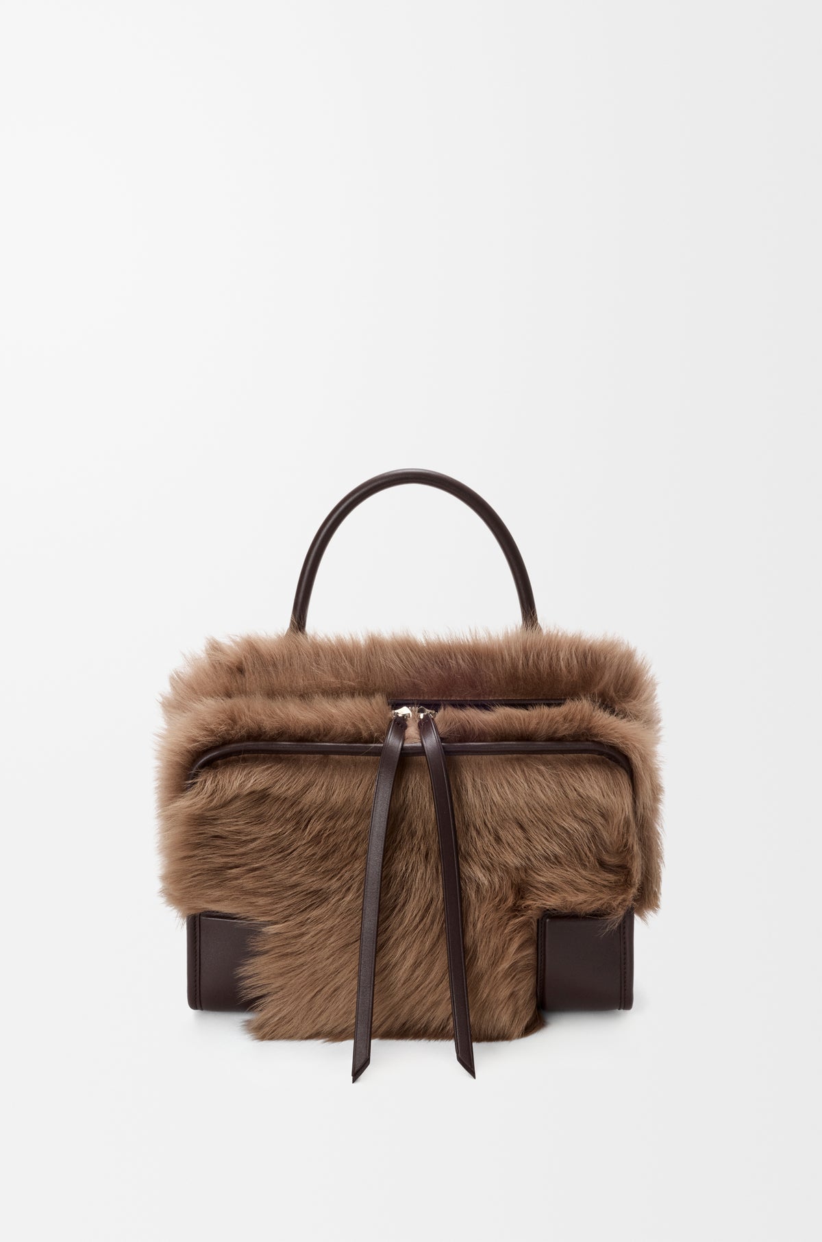 Loewe Medium Amazona 180 bag in soft calfskin and shearling