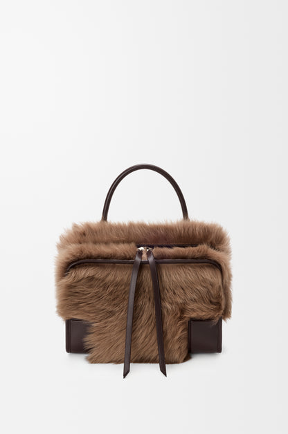 Loewe Medium Amazona 180 bag in soft calfskin and shearling