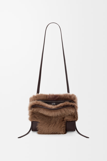 Loewe Medium Amazona 180 bag in soft calfskin and shearling
