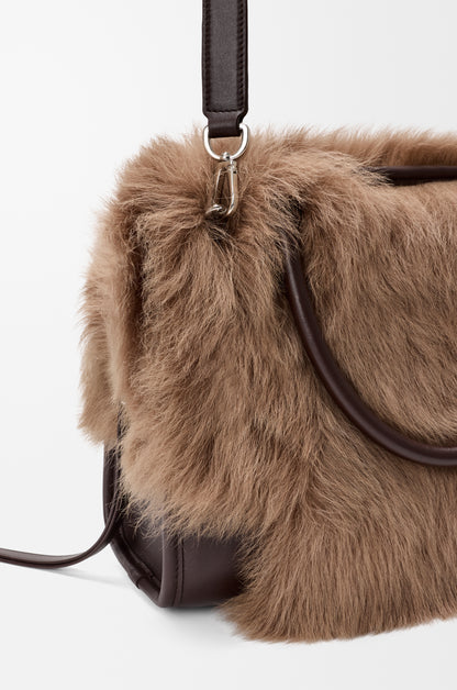 Loewe Medium Amazona 180 bag in soft calfskin and shearling
