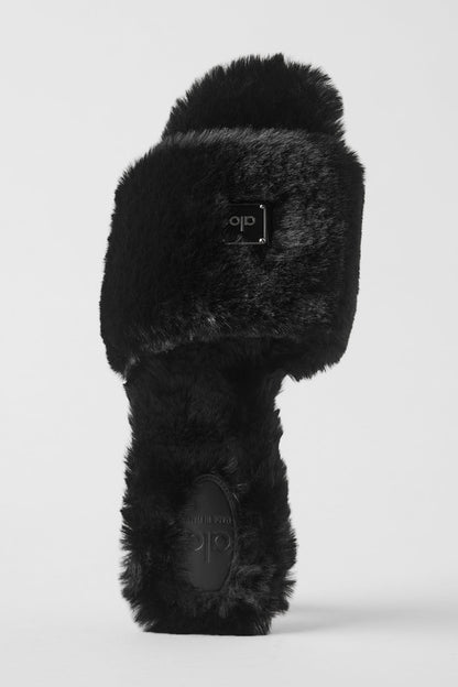 Alo Yoga Women'S Alo Classico Faux Fur Sandal