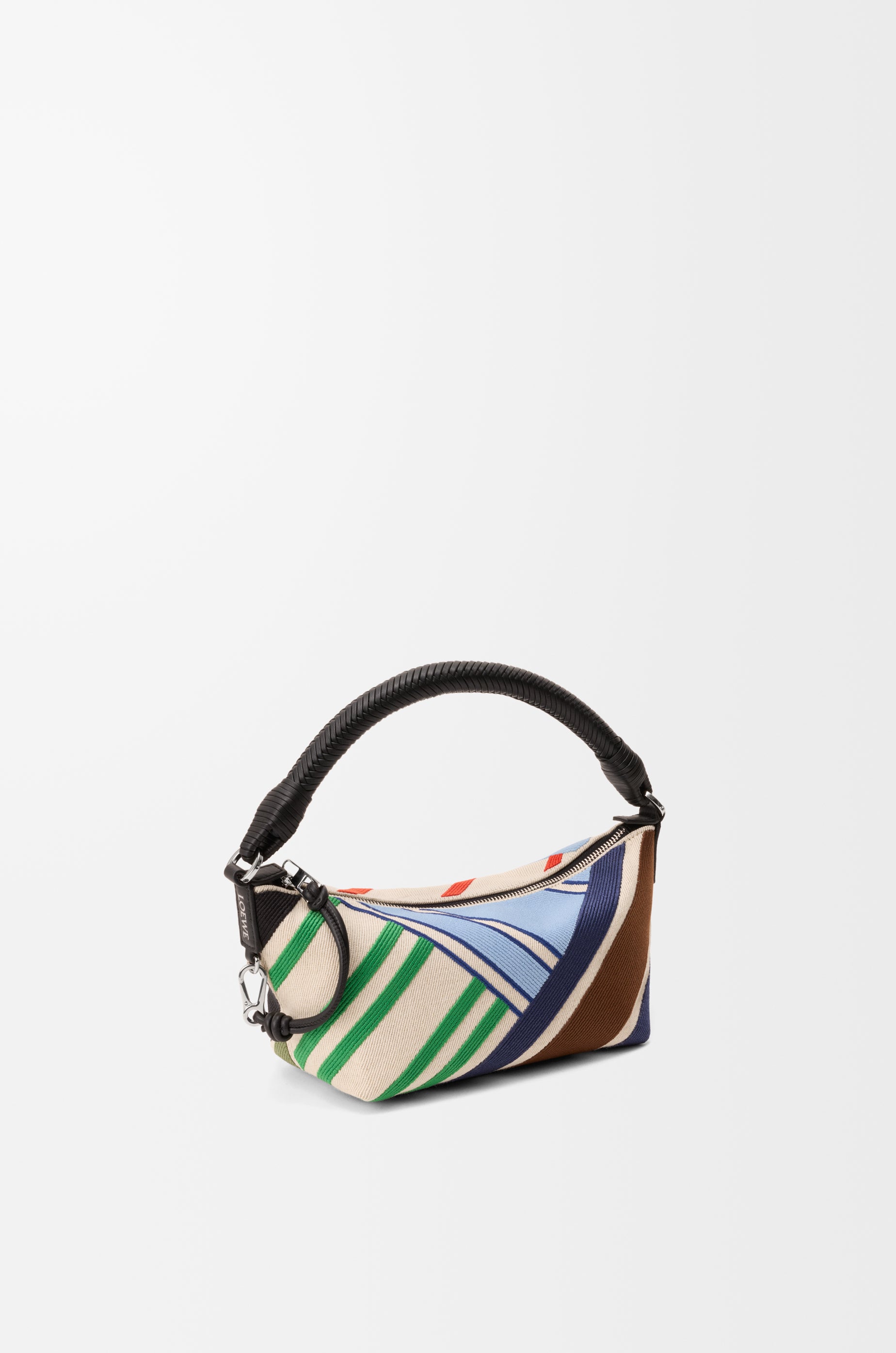 Loewe Cala mini bag in embroidered canvas and calfskin