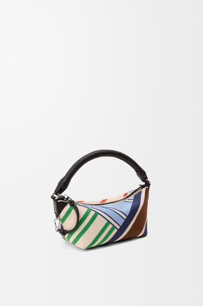 Loewe Cala mini bag in embroidered canvas and calfskin